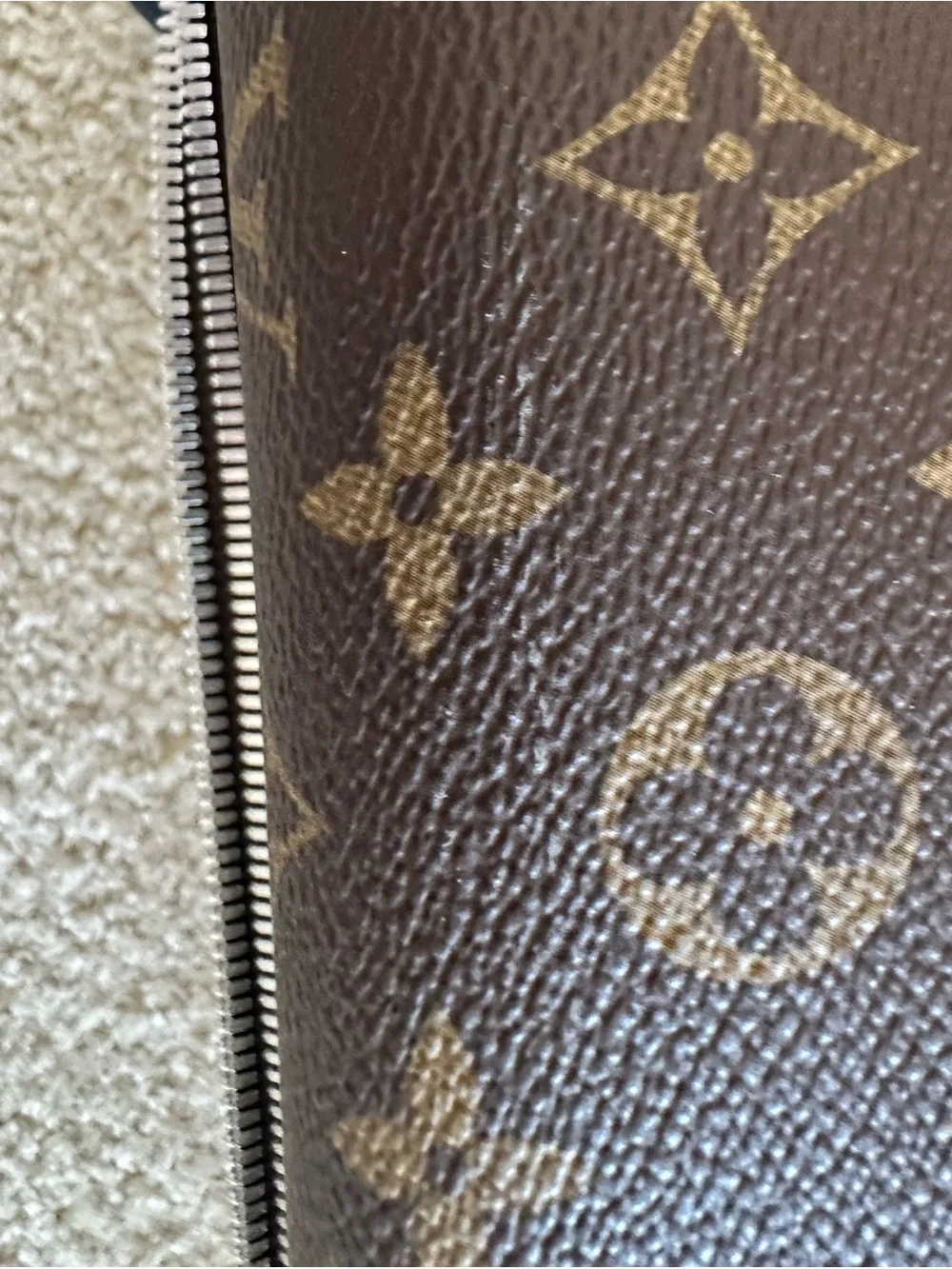 Louis Vuitton Monogram Carry-On with Turquoise Accents